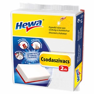 HEWA Csdaszivacs tisztítószivacsok, 2 darab, vízzel való tisztításhoz.