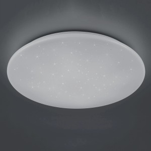 Fehér LED mennyezeti lámpa Kato Ø 60 cm csillagos égbolt hatással.