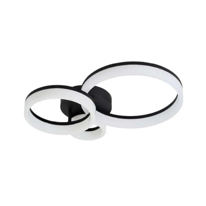 Rábalux Amilia beltéri mennyezeti lámpa fekete LED 24W 3000 4000 6500 IP20