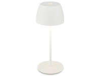 Brilo Serina Mini LED-es akkus asztali lámpa Fehér 20 cm x 8 cm