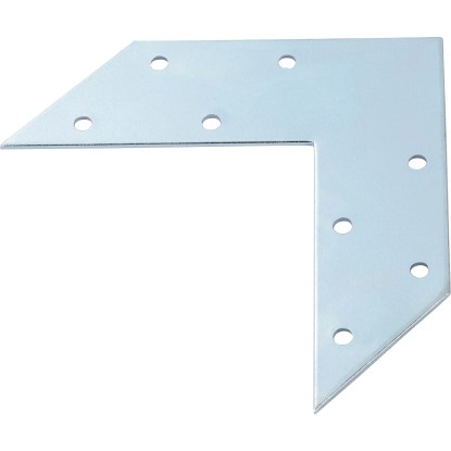 Sarokösszekötő horganyzott ezüstszínű 120 mm x 120 mm x 35 mm