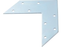 Sarokösszekötő horganyzott ezüstszínű 120 mm x 120 mm x 35 mm