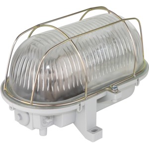 Szürke LED pince lámpa strukturált üveggel és fém ketreccel, 7 W, 800 lm.