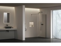 Walk-In Air Wall 100 fekete + transparent