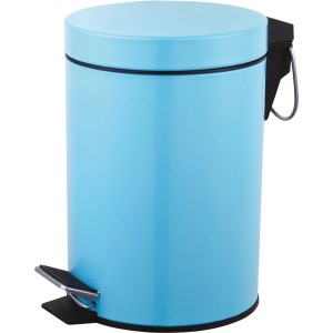 Kék CMI pedálos szemetes, 3 l, rozsdamentes acél fürdőszobába és WC-be.