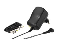 Univerzális töltő cserélhető fejjel 3-12V 1000mA Univerzális töltő cserélhető fejjel 3-12V 1000mA