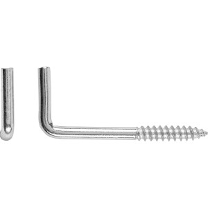 Horganyzott egyenes csavaros kampó átmérő 2 x 20 mm 8 db