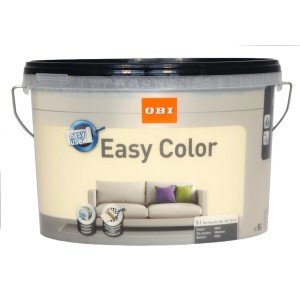 Vödör OBI Easy Color beltéri falfesték, falakra alkalmas.