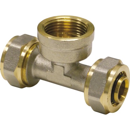 PIPETEC menetes T-idom belső menettel 20 mm x 2 mm - 3/4" - 20 mm x 2 mm