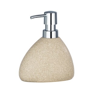 Bézs Wenko Pion szappanadagoló kő hatású, króm pumpával, 0,36 l.
