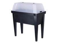 Magaságyás fedőburkolattal 88 cm x 40 cm x 80 cm antracit