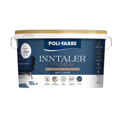 Poli - Farbe Inntaler Premium beltéri diszperziós falfesték fehér 15 l