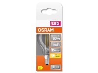 Osram LED-izzó E14 csepp alakú 5,5 W 806 lm 7,7 cm x 4,5 cm (Ma x Át) Osram LED-izzó E14 csepp alakú 5,5 W 806 lm 7,7 cm x 4,5 cm (Ma x Át)