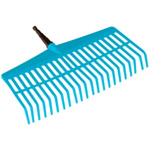 Gardena combisystem gereblye seprű, 43 cm széles, levelek és fűnyesedék gereblyézéséhez.