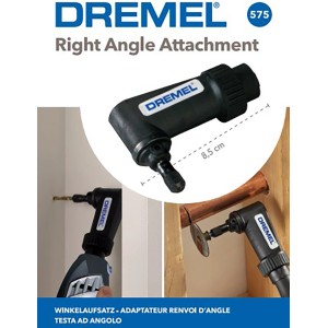 Dremel 575 szögadapter miniatűr szerszámokhoz, nehezen elérhető helyekhez.