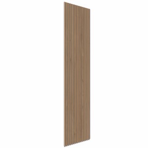 Akusztikus falpanel, dió természetes fekete filcen, 240 cm, hangcsökkentéshez.