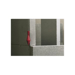 LUX Classic függőón, piros függőón zsinórral a falazat igazításához.