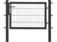 Floraworld egysz. kapu Premium kétr. hálós kerítésp. antracit 80 cm x 120 cm