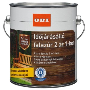 2 az 1-ben fa lazúr doboz, kültéri használatra alkalmas. Időjárásálló festék fához.
