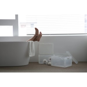 Szürke Eurobox-System fedél 60x40 cm-es tárolódobozokhoz.