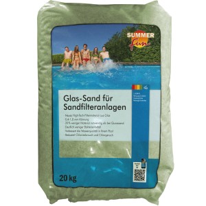 Summer Fun Filterglassand, zöld, 0,4-1,0 mm, 20 kg-os zsák medence homokszűrő berendezésekhez.