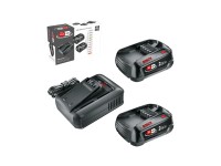 Bosch kezdőkészlet 2 x 2,5 Ah akkuval AL 18 V-44 töltővel együtt Bosch kezdőkészlet 2 x 2,5 Ah akkuval AL 18 V-44 töltővel együtt