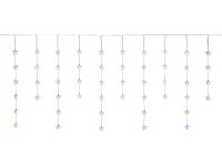 LED-es függöny csillagokkal 130 db melegfehér LED átlátszó kábellel 10 m LED-es függöny csillagokkal 130 db melegfehér LED átlátszó kábellel 10 m