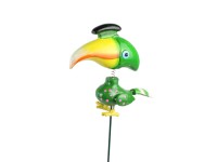 Orrszarvú madár földbe szúrható kerti dekoráció 52 cm x 6 cm x 15 cm