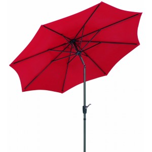 Piros Schneider Harlem napernyő, Ø 270 cm dönthető funkcióval kertbe és erkélyre.