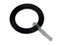 Gardinia függönykarikák kampókkal max. 28 mm átmérőjű rudakhoz fekete-matt Gardinia függönykarikák kampókkal max. 28 mm átmérőjű rudakhoz fekete-matt