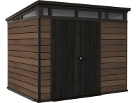 Signature Pent 9 x 7 műanyag kerti ház - dió