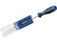 LUX-TOOLS Bit csavarhúzó 11 részes bittartó tárral