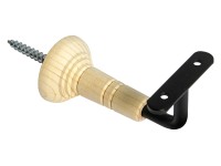 Kapaszkodótartó fekete lucfenyő takarórózsával 2 darab Kapaszkodótartó fekete lucfenyő takarórózsával 2 darab