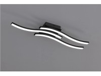 Reality Route LED-es mennyezeti lámpa háromágú matt fekete Reality Route LED-es mennyezeti lámpa háromágú matt fekete