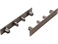 Végzáró sapkák WPC teraszpadlólapokhoz világosszürke 6 darab Végzáró sapkák WPC teraszpadlólapokhoz világosszürke 6 darab