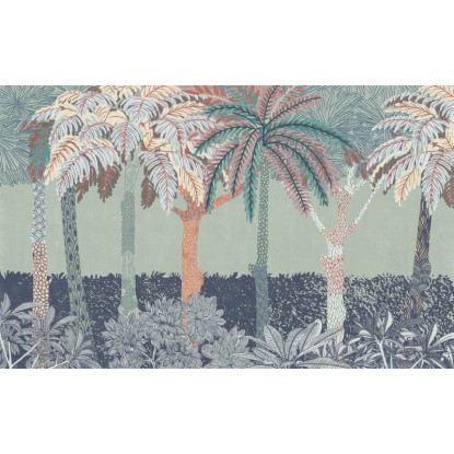 Komar Patterned Palms vliestapéta 400 cm x 250 cm