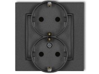 MINI dupla dugalj kerettel metál grafit