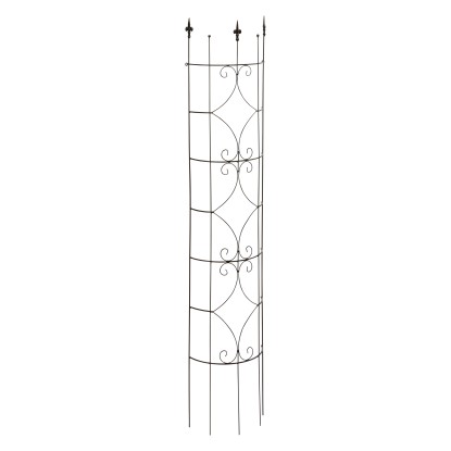 Futtatórács, "B" dekoráció, 150 cm, félkör alakú, fekete