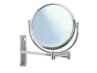 Wenko Deluxe kozmetikai falitükör, 5-szörös nagyítású, krómozott Wenko Deluxe kozmetikai falitükör, 5-szörös nagyítású, krómozott
