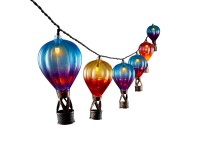 Mica Decorations napelemes LED-füzér hőlégballon színes 380 cm