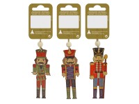 Karácsonyi dekor diótörő dísz fából 9 cm színes 3 - féle változatban Karácsonyi dekor diótörő dísz fából 9 cm színes 3 - féle változatban