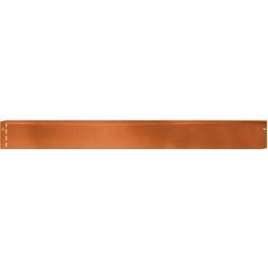 Bellissa Corten acél szegély rozsdás felülettel, 118 cm hosszú, a kert rugalmas kialakításához.