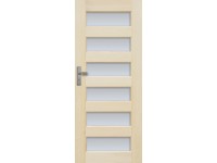 Radex beltéri ajtó Manhattan üveges balos borovi fenyő 75 cm x 210 cm