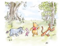 Komar nemszőtt fotótapéta Disney Winnie the Pooh Walk Together színes