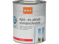 OBI ablak- és ajtólakk vízzel higítható fehér fényes 375 ml OBI ablak- és ajtólakk vízzel higítható fehér fényes 375 ml