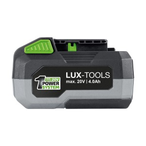 LUX 1 PowerSystem indítókészlet: 20 V-os akkumulátor (4 Ah) gyorstöltővel elektromos szerszámokhoz.