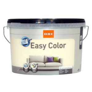 Vödör OBI Easy Color beltéri falfesték, falakra alkalmas.
