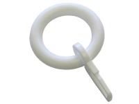 Gardinia függönykarika vitrázs és kávéházi rudakhoz fehér