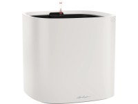 Lechuza Pila Color Planter virágtartó 35 cm x 35 cm x 33 cm világosszürke