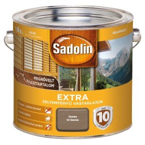 Sadolin fa lazúr Sonoma szürke, külső fa lazúr, festék vödörben.